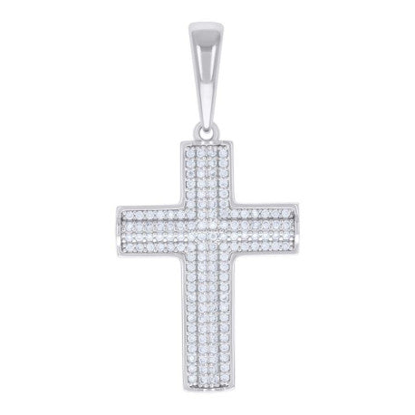 925 Sterling Silver Pendant Moissanite 0.74 Ctw