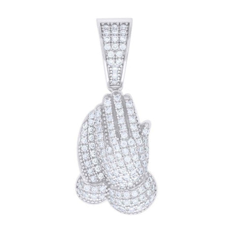 925 Sterling Silver Pendant Moissanite 0.81 Ctw
