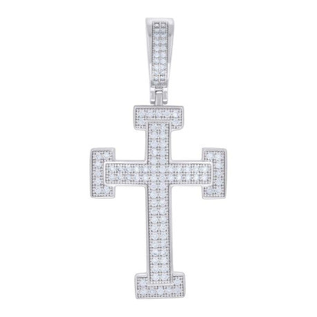 925 Sterling Silver Pendant Moissanite 0.81 Ctw