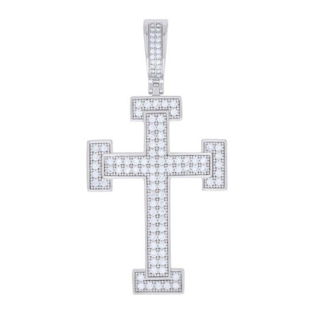 925 Sterling Silver Pendant Moissanite 1.18 Ctw