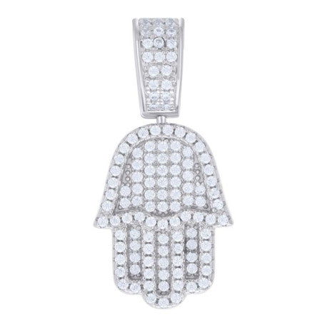 925 Sterling Silver Pendant Moissanite 1.19 Ctw