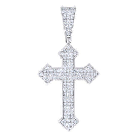 925 Sterling Silver Pendant Moissanite 1.22 Ctw