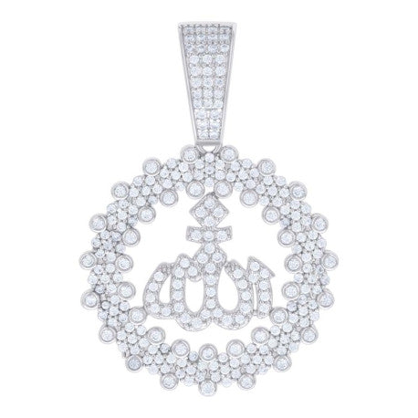 925 Sterling Silver Pendant Moissanite 1.88 Ctw