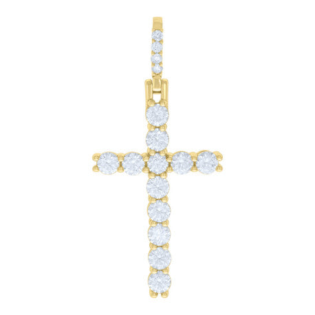 925 Sterling Silver Pendant Moissanite 3.897Ctw