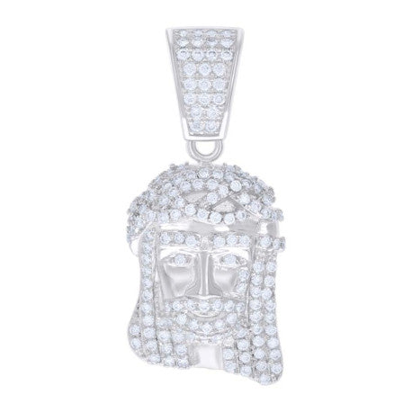 925 Sterling Silver Pendant Moissanite Ctw 0.66