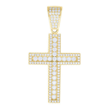 925 Sterling Silver Pendant Moissanite Ctw 1.85