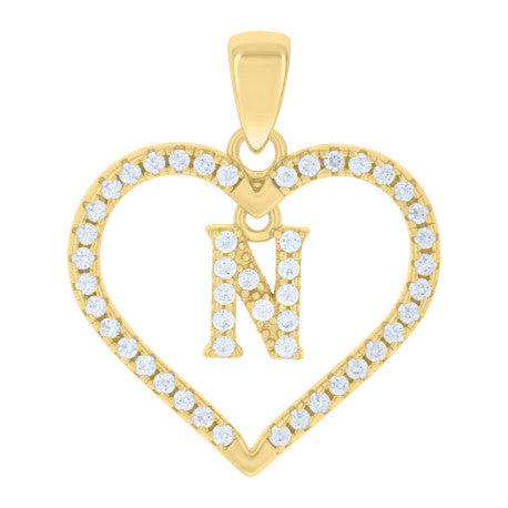 925 Sterling Silver Pendant "N"