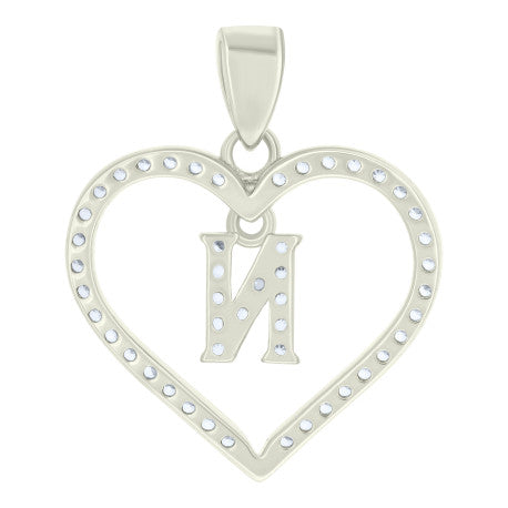 925 Sterling Silver Pendant "N"