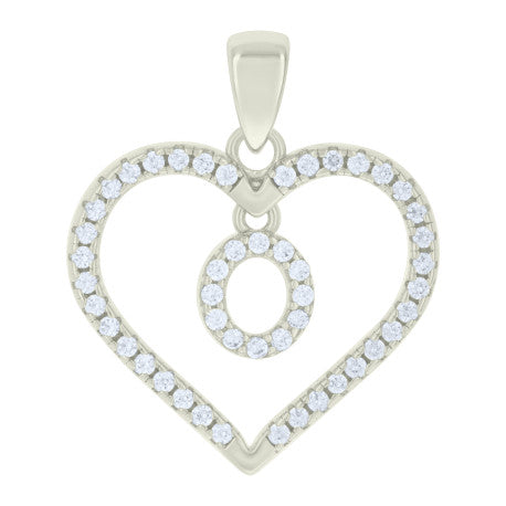 925 Sterling Silver Pendant "O"