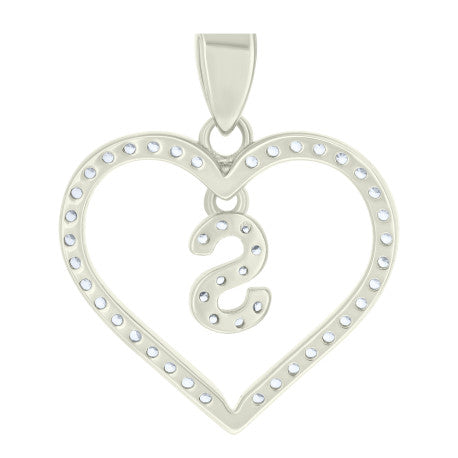 925 Sterling Silver Pendant "S"
