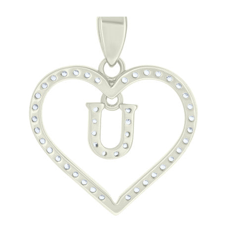 925 Sterling Silver Pendant "U"