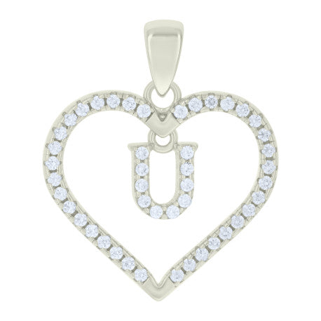 925 Sterling Silver Pendant "U"