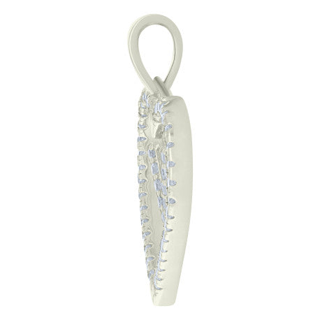 925 Sterling Silver Pendant "V"