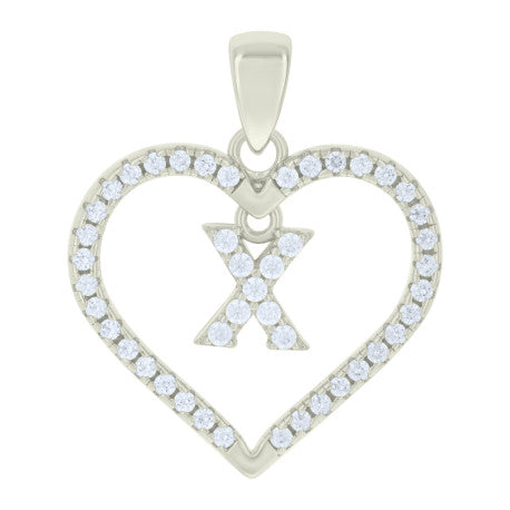925 Sterling Silver Pendant "X"