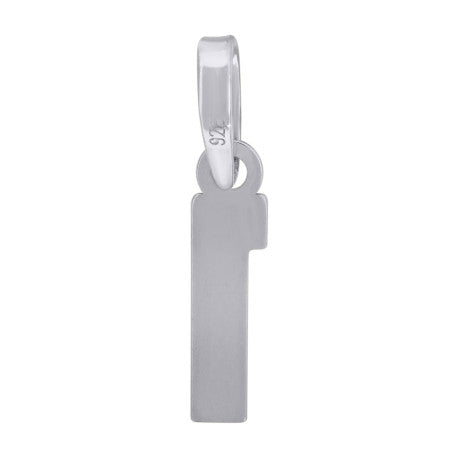 925 Sterling Silver Number Pendant "1"