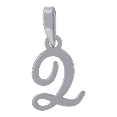 925 Sterling Silver "Q" Initial Pendant