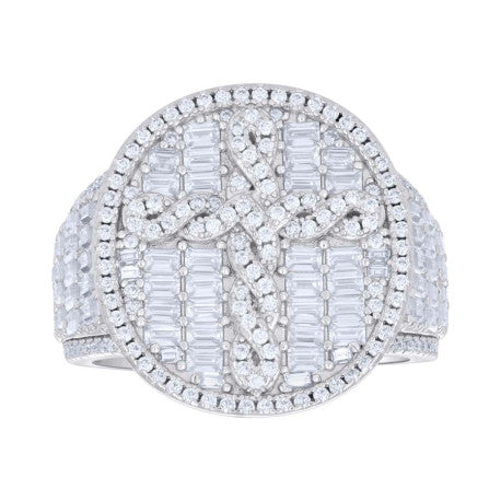 925 Sterling Silver R:0.76Ctw, B:2.9Ct Moissanite