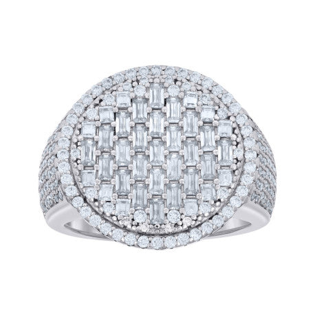 925 Sterling Silver R:1.58Ctw, B:1.99Ctw Moissanit