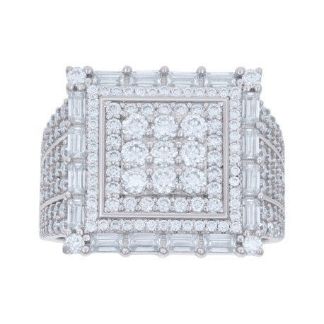 925 Sterling Silver R:2.16Ctw, B:1.57Ctw Moissanit