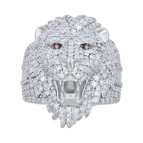 925 Sterling Silver R:2.51Ctw, B:0.68Ctw Moissanit