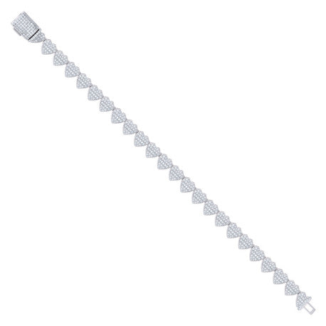 925 Sterling Silver R:2.60Ctw, B:1.91Ctw Moissanit