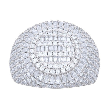 925 Sterling Silver R:2.93Ctw, B:1.65Ctw Moissanit