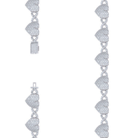 925 Sterling Silver R:7.21Ctw, B:1.08Ctw Moissanit