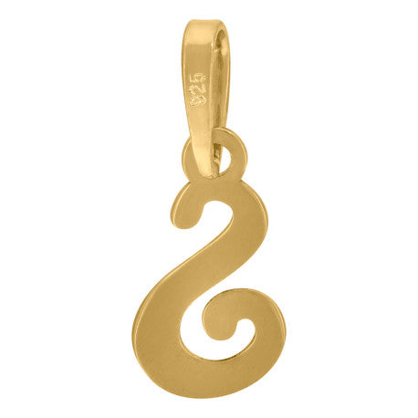 925 Sterling Silver "S" Initial Pendant