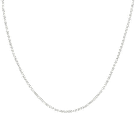 925 Sterling Silver Solid Classic Cuban Chain Silver 060 2mm