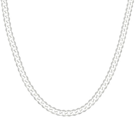 925 Sterling Silver Solid Classic Cuban Chain Silver 150 6mm