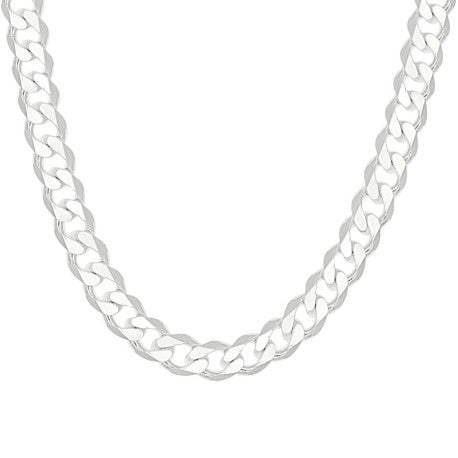 925 Sterling Silver Solid Classic Cuban Chain Silver 300 11mm
