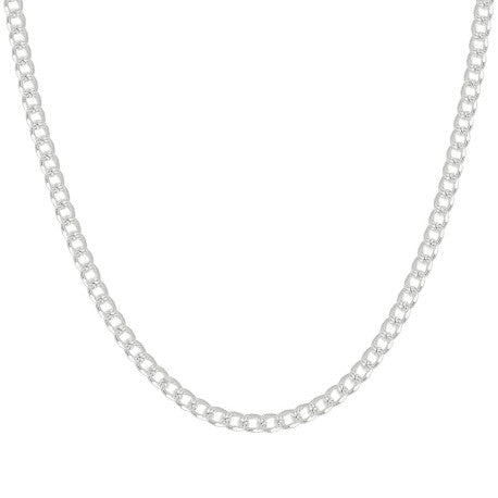 925 Sterling Silver Solid Pave Classic Cuban Chain Silver 120 5mm