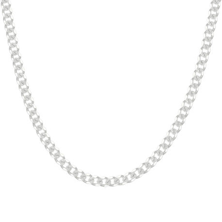 925 Sterling Silver Solid Pave Classic Cuban Chain Silver 150 6mm