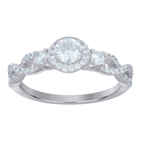 925 Sterling Silver Solitaire Ring