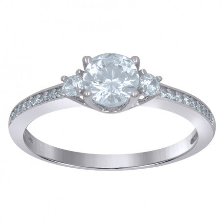 925 Sterling Silver Solitaire Ring