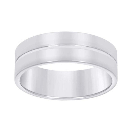 925 Sterling Silver Wedding Band 7mm S8-S14