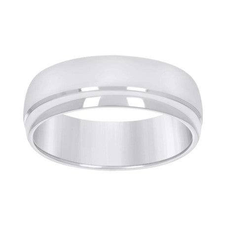 925 Sterling Silver Wedding Band 7mm S8-S14