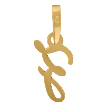 925 Sterling Silver "Z" Initial Pendant