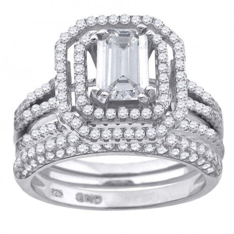 925 Trio Cz Ring