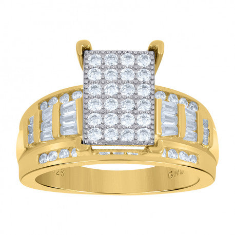 925Cz Cinderella Ring