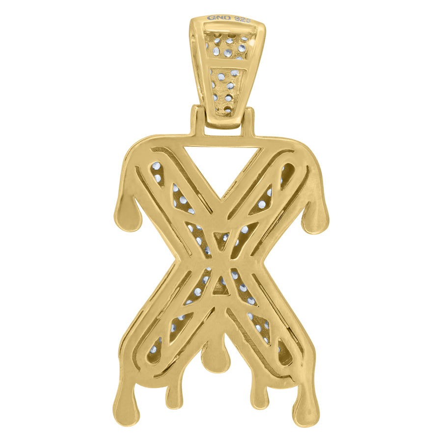 925-Silver Pendant "X" Initial