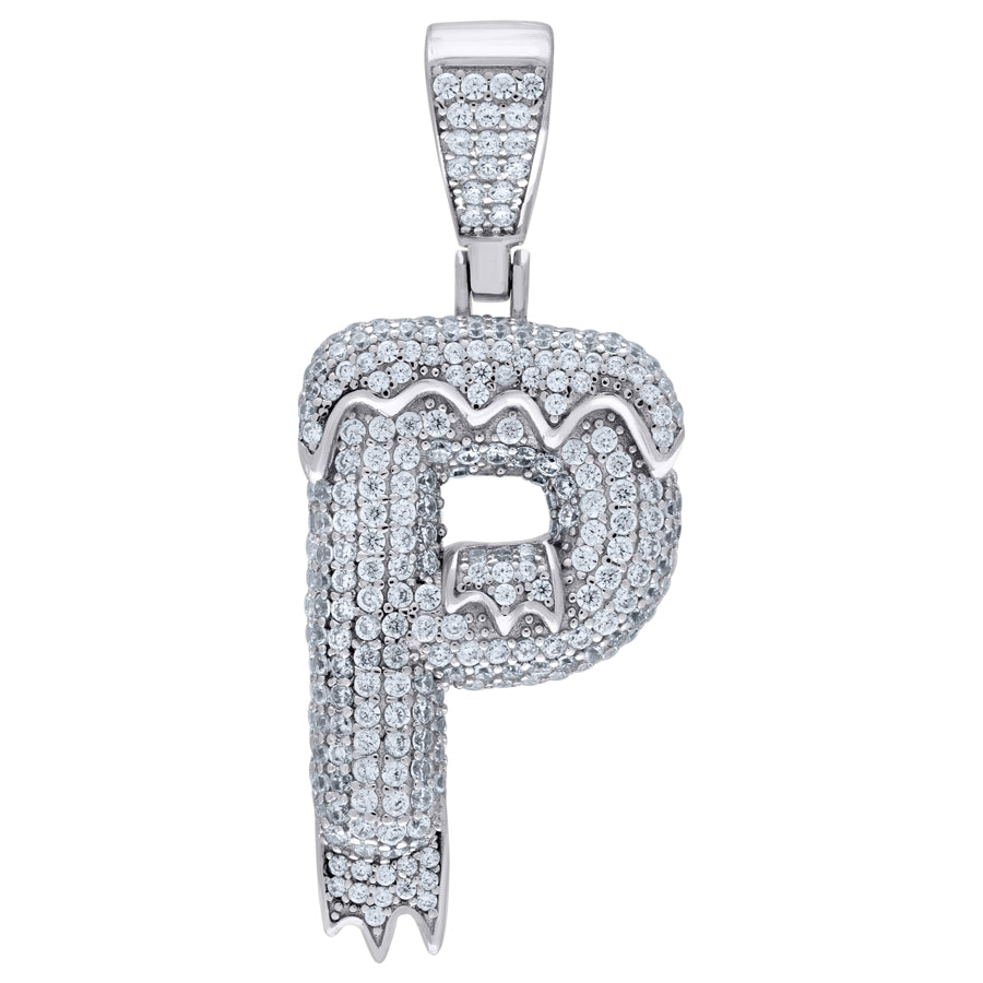 925-Silver Pendant "P" Initial