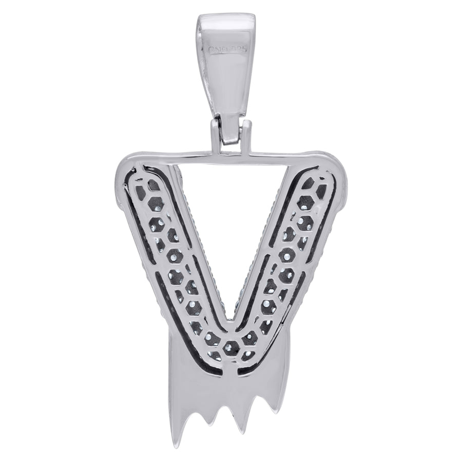 925-Silver Pendant "V" Initial