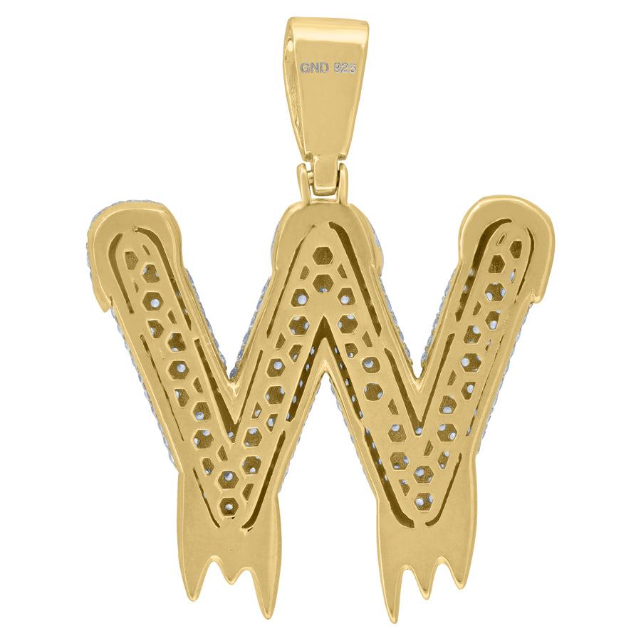925-Silver Pendant "W" Initial