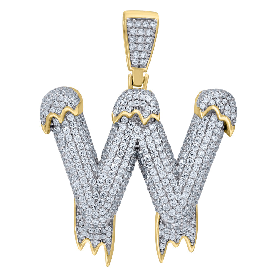 925-Silver Pendant "W" Initial