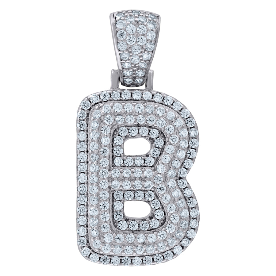 925-Silver Pendant "B" Initial