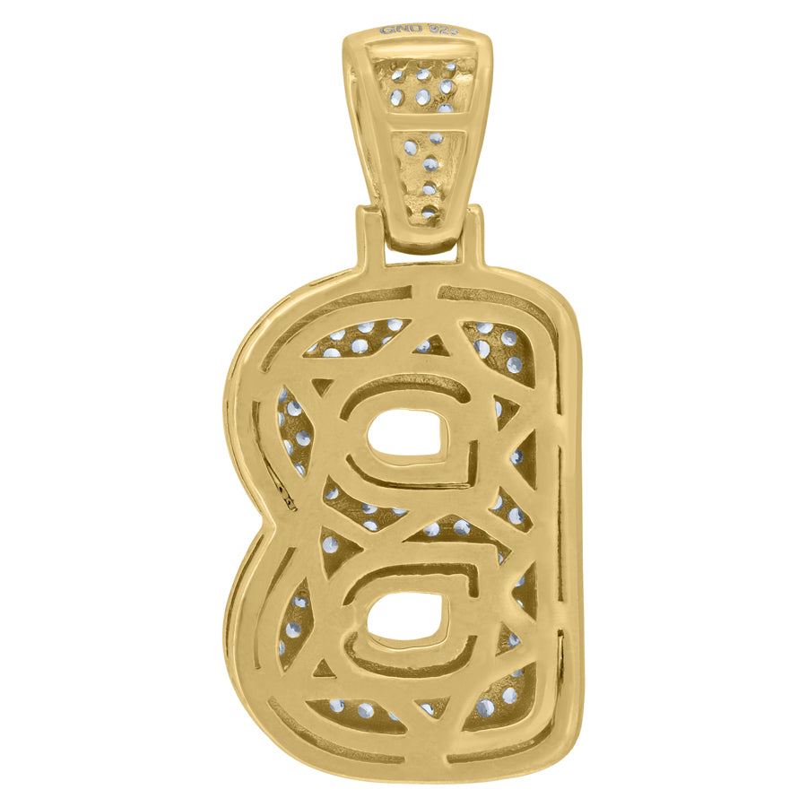925-Silver Pendant "B" Initial