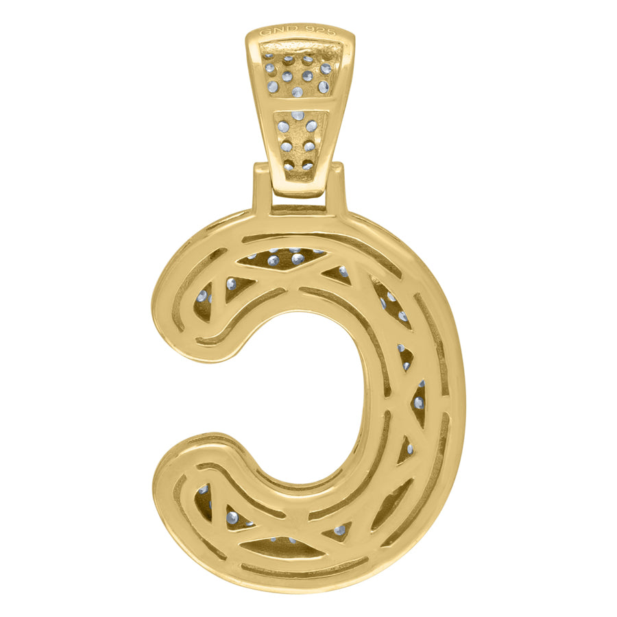 925-Silver Pendant "C" Initial