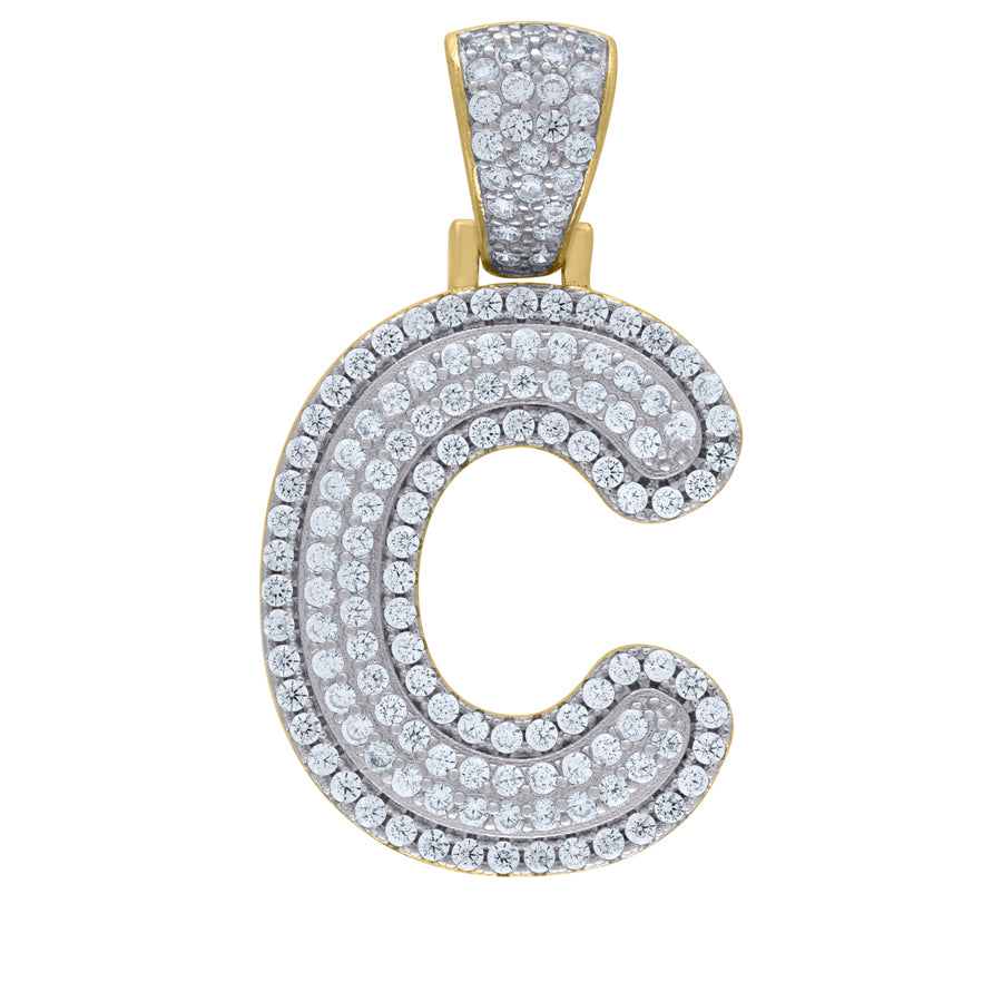 925-Silver Pendant "C" Initial