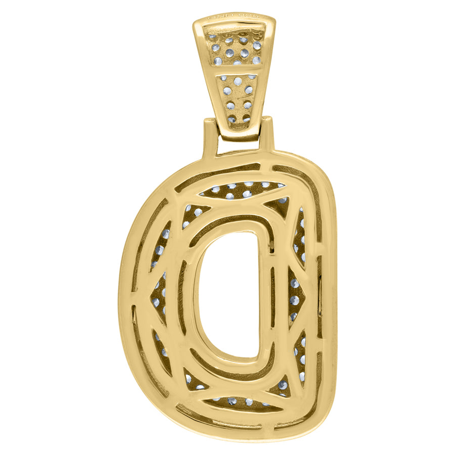 925-Silver Pendant "D" Initial